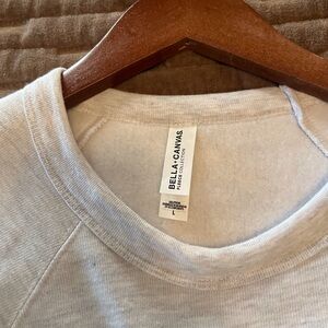 Bella Canvas Men's Light Gray Crewneck Sweater